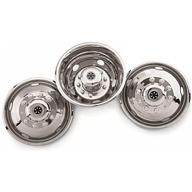 Dicor Corp. Wheel Simulator 19.5 X 6.75 inch - 8 Lug Stainless Steel - Single - V19582-FAS