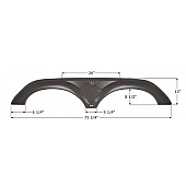 Icon Fender Skirt Keystone  Montana 75-3/4 Inch 13 Inch  14175