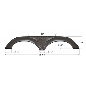 Icon Fender Skirt Keystone  Montana 75-3/4 Inch 13 Inch  14175