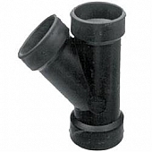 LaSalle Bristol Waste Valve Fitting 45 Degree Wye - 1-1/2 Inch Slip ABS Plastic