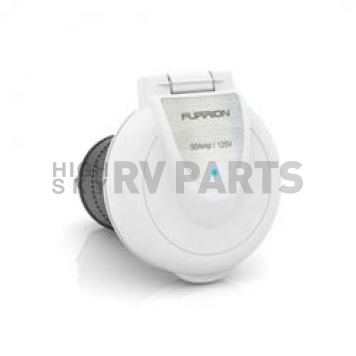 Furrion F50INR-PS-AM Outdoor Round Receptacle 50 Amp Male White - 382409