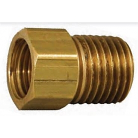 Marshall Excelsior Propane Adapter - Brass Female Inverted Flare  Male Threads - ME2132P