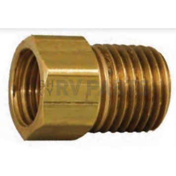 Marshall Excelsior Propane Adapter - Brass Female Inverted Flare  Male Threads - ME2132P