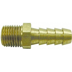 Marshall Excelsior Propane Adapter - Brass Hose Barb  Male Threads - ME4253