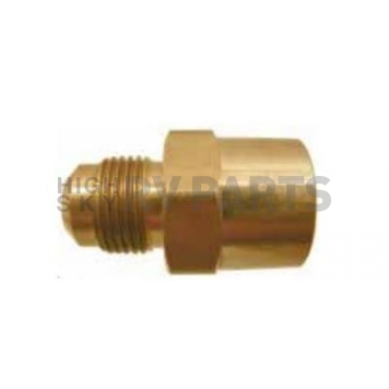 Marshall Excelsior Propane Adapter - Brass Male Inverted Flare  Female Threads - MEF46-8-12