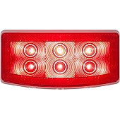 Optronics Clearance Marker Light - 7-1/2 Inch x 3.77 Inch Red - RVSTL20K
