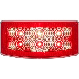 Optronics Clearance Marker Light - 7-1/2 Inch x 3.77 Inch Red - RVSTL20K