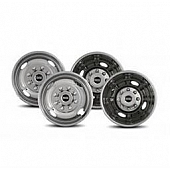 Pacific Dualies Wheel Simulator - Stainless Steel Front And Rear - Set Of 4 - 33-1950W