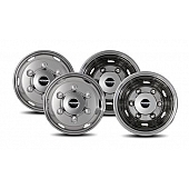 Pacific Dualies Wheel Simulator - Stainless Steel Front And Rear - Set Of 4 - 45-1608