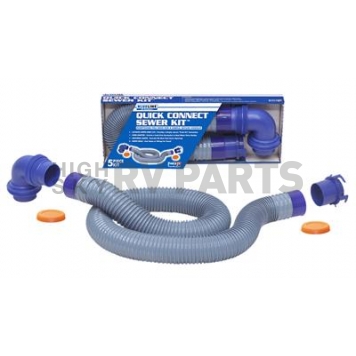  Prestofit Blue Line Quick Connect Sewer Kit Sewer Hose 10' Length - 1-0202