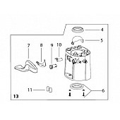 Base For Thetford Aqua Magic ® Style II Low Profile Toilets - White - 42135