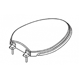 Thetford Toilet Seat Elongated Closed Front Bone 33385