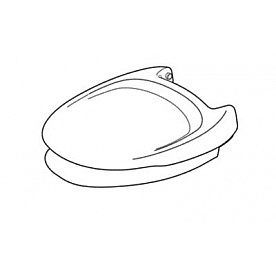 Thetford Toilet Seat Round Closed Front White Plastic - 31704