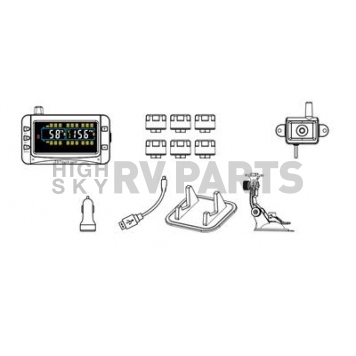 Truck System Technology (TST) Tire Pressure Monitoring System - TPMS TST-507-H-6-C