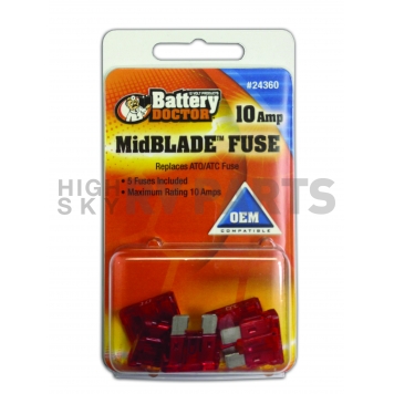WirthCo Fuse Red Blade ATO/ ATC 10 Amp Case Of 50 - 24360-50-1