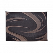 Ming's Mark RV Patio Mat -  8 Feet x 11 Feet Black/ Brown Swish Polypropylene - SD8111