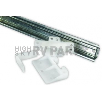 JR Products Drawer Slide Plastic Silver - 70995