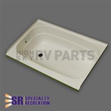 Specialty Recreation Bathtub 24 inch x 40 inch Left Hand Drain - ABS Parchment - BT2440PL