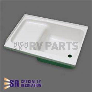 Specialty Recreation Bathtub 24 inch x 36 inch Step Right Hand Drain - ABS White - ST2436WR