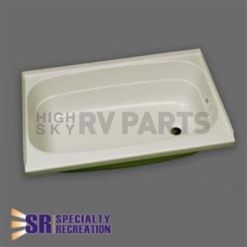 Specialty Recreation Bathtub 24 inch x 36 inch Right Hand Drain - ABS Parchment -  BT2436PR