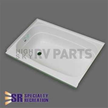 Specialty Recreation Bathtub 24 Inch x 46 Inch - Left Hand Drain - White ABS - BT2446WL