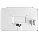 Dura Faucet Exterior Shower Door Only White DF-SA170D-WT