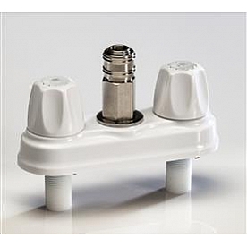 American Brass Exterior Spray Port Quick Connect Valve White Plastic CRD-EMPR-QDC-W
