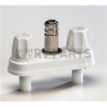 American Brass Exterior Spray Port Quick Connect Valve White Plastic CRD-EMPR-QDC-W