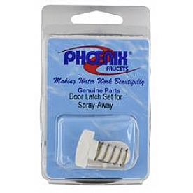 Phoenix Products Exterior Spray Port Door Latch White Plastic PF247009