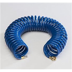 American Brass Exterior Spray Port 15' Quick Connect Hose Blue CRD-COIL-BLU-HS