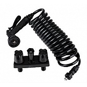 Dura Faucet Exterior Spray Port 15 inch Quick Connect Valve Black DF-SA186-BK