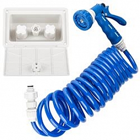 Dura Faucet Exterior Spray Port Quick Connect White DF-SA189-WT