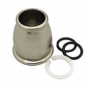 Dura Faucet Spout Nut Silver Plastic - DF-RK500-SN