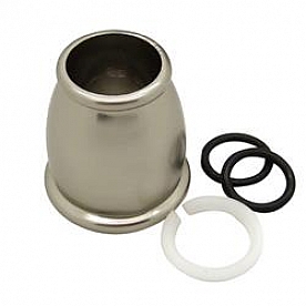 Dura Faucet Spout Nut Silver Plastic - DF-RK500-SN