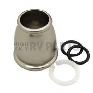 Dura Faucet Spout Nut Silver Plastic - DF-RK500-SN
