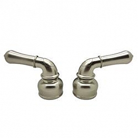 Dura Faucet Handle Silver Plastic Set Of 2 for Kitchen/ Lavatory DF-RKC-SN