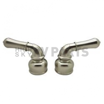 Dura Faucet Handle Silver Plastic Set Of 2 for Kitchen/ Lavatory DF-RKC-SN