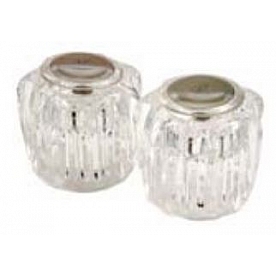 Phoenix Products Faucet Handle Catalina Clear Acrylic Set Of 2 - PF287031