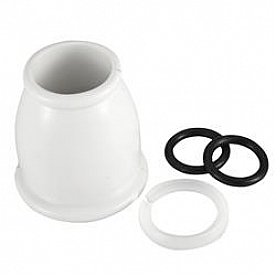 Dura Faucet Spout Nut Bell White Plastic DF-RK500-WT