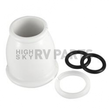 Dura Faucet Spout Nut Bell White Plastic DF-RK500-WT