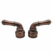 Dura Faucet Handle Bronze Plastic Set Of 2 for Kitchen/ Lavatory DF-RKC-ORB