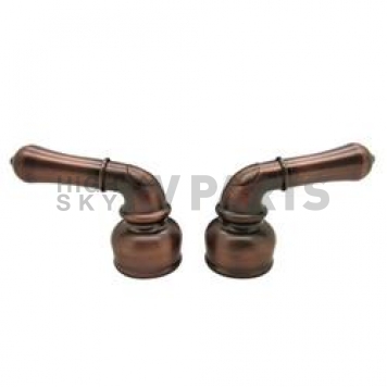Dura Faucet Handle Bronze Plastic Set Of 2 for Kitchen/ Lavatory DF-RKC-ORB