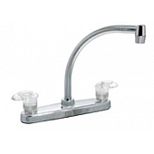 Phoenix Products Faucet Catalina 2 Lever Handle White Plastic for Kitchen PF221202