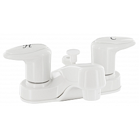 Phoenix Products Faucet 2 Lever Handle White Plastic for Lavatory PF222241