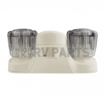 Dura Faucet 2 Handle Bisque Parchment Plastic for Lavatory DF-PL700S-BQ-3