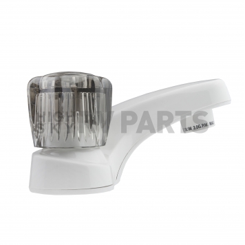 Dura Faucet 2 Knob White Plastic for Lavatory DF-PL700S-WT-2