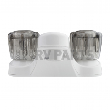 Dura Faucet 2 Knob White Plastic for Lavatory DF-PL700S-WT-3