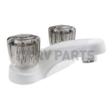 Dura Faucet 2 Knob White Plastic for Lavatory DF-PL700S-WT