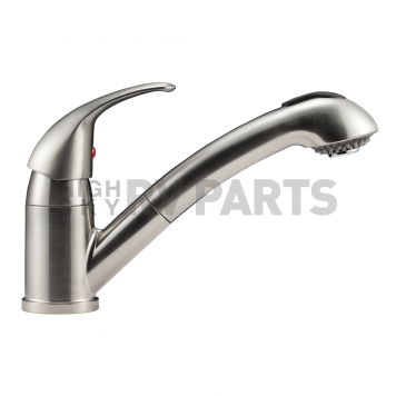 Dura Faucet Single Lever Handle Silver Brass for Kitchen DF-NMK852-SN-4