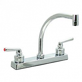 Phoenix Products Faucet 2 Teapot Handle Chrome Plastic for Kitchen PF211342